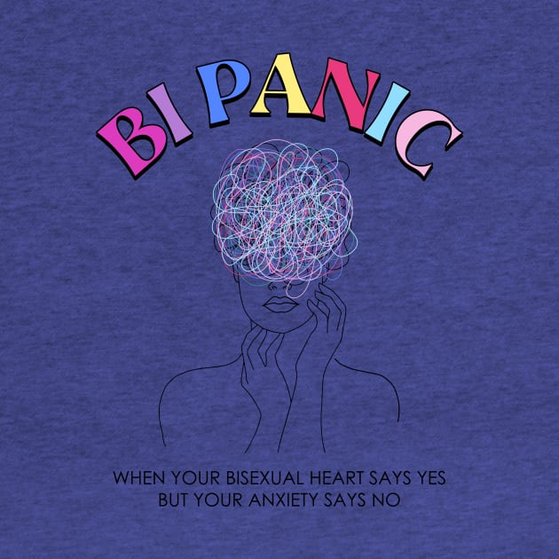 Bi Panic Bisexual Anxiety Themed LGBT Gift For Men Women by FortuneFrenzy